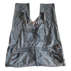 American Eagle Outfitters Light Blue Denim Overalls